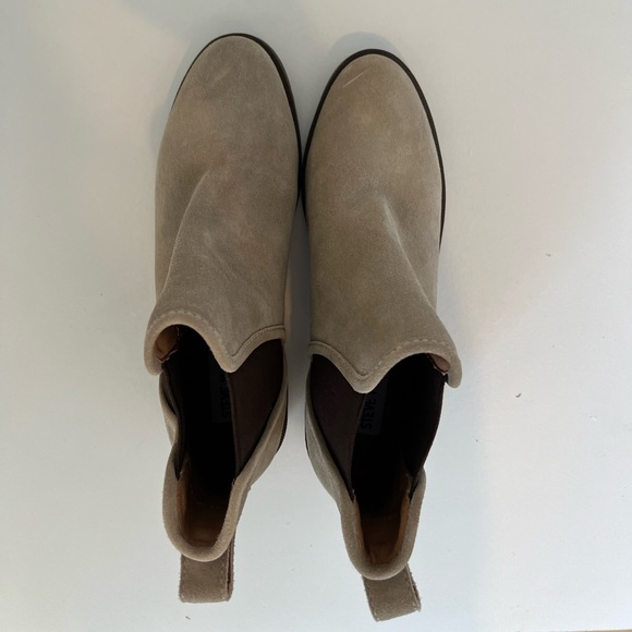 Steve Madden Darbie Suede Boots Size Taupe Dares 6.5 - Picture 10 of 11